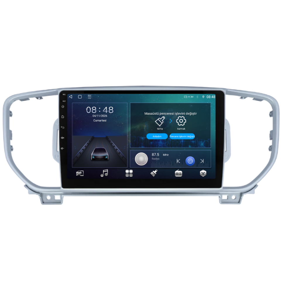 Kia Sportage Android Multimedya Sistemi 2016-2018 6 GB RAM / 128 GB Hafıza / 8 Çekirdek