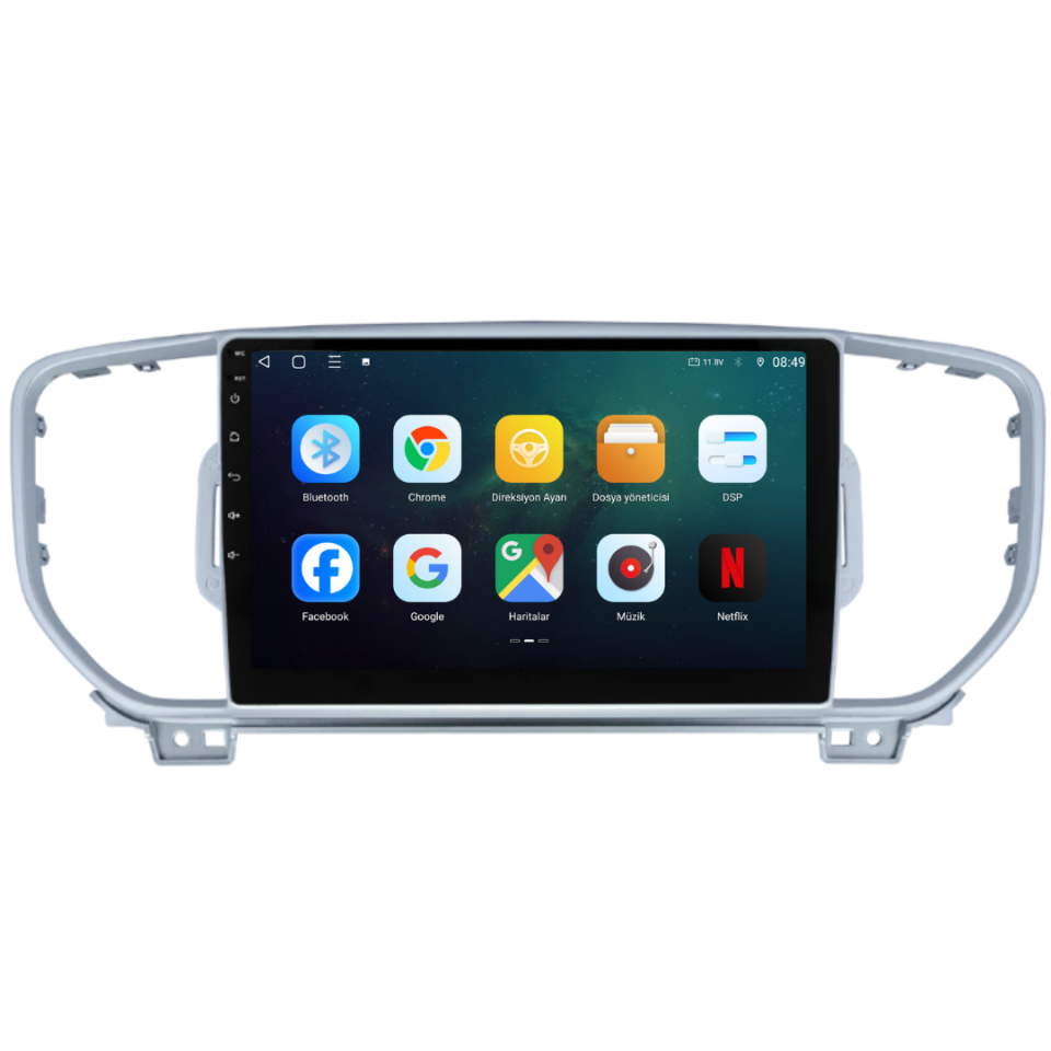 Kia Sportage Android Multimedya Sistemi 2016-2018 6 GB RAM / 128 GB Hafıza / 8 Çekirdek