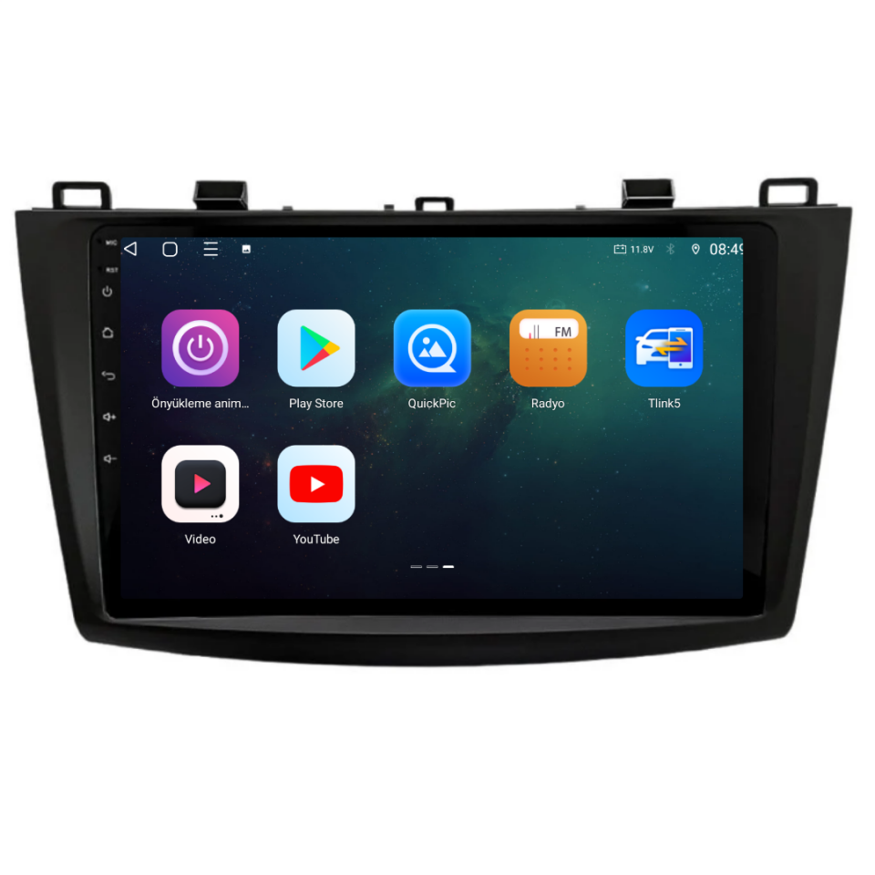 Mazda 3 Android Multimedya Sistemi 6 GB RAM / 128 GB Hafıza / 8 Çekirdek