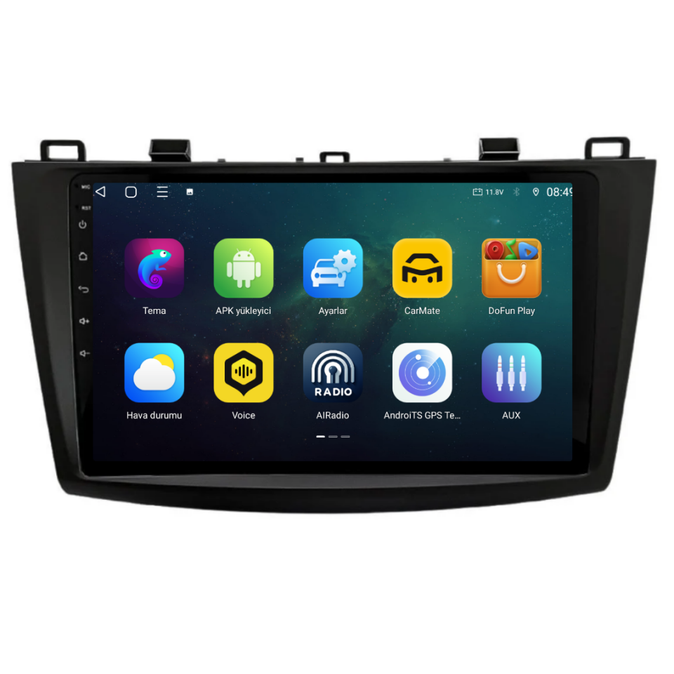 Mazda 3 Android Multimedya Sistemi 6 GB RAM / 128 GB Hafıza / 8 Çekirdek
