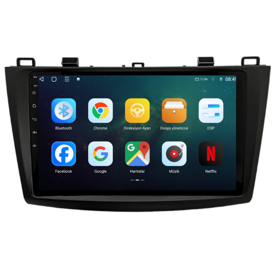Mazda 3 Android Multimedya Sistemi 6 GB RAM / 128 GB Hafıza / 8 Çekirdek