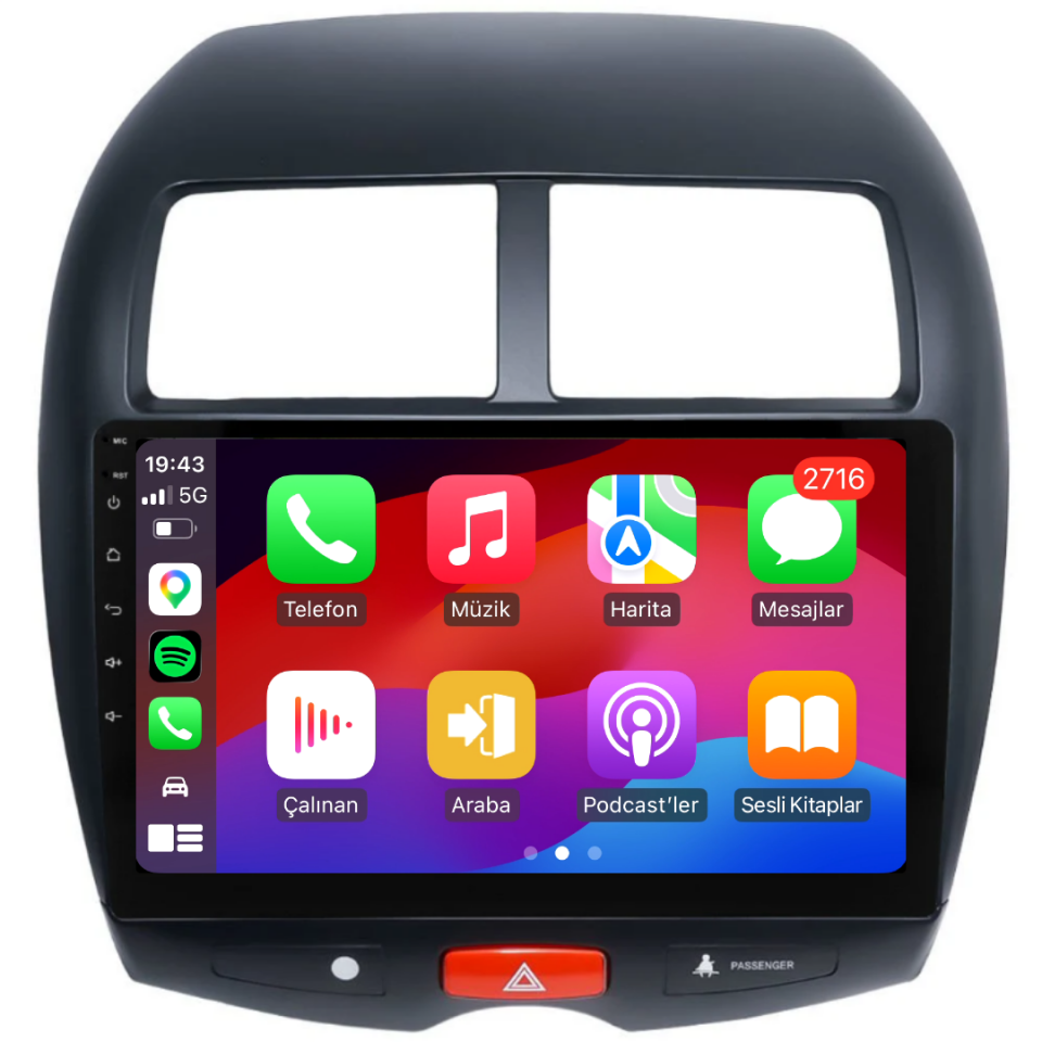 Mitsubishi ASX Android Multimedya Sistemi 2011-2016 6 GB RAM / 128 GB Hafıza / 8 Çekirdek
