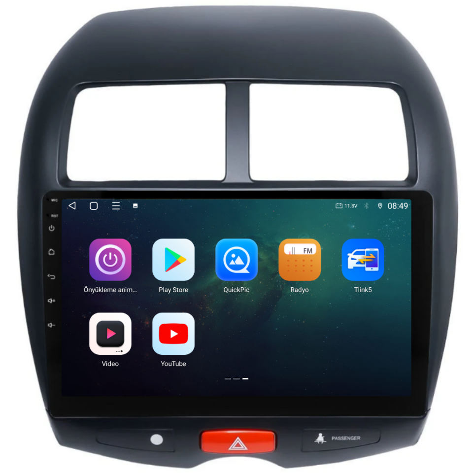 Mitsubishi ASX Android Multimedya Sistemi 2011-2016 6 GB RAM / 128 GB Hafıza / 8 Çekirdek