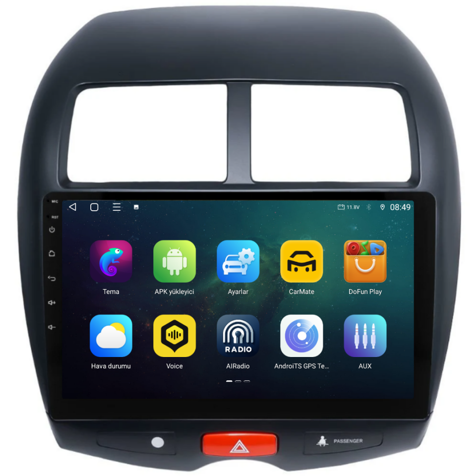 Mitsubishi ASX Android Multimedya Sistemi 2011-2016 6 GB RAM / 128 GB Hafıza / 8 Çekirdek