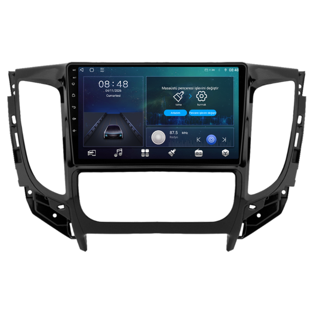 Mitsubishi L200 Android Multimedya Sistemi 2015-2019 6 GB RAM / 128 GB Hafıza / 8 Çekirdek