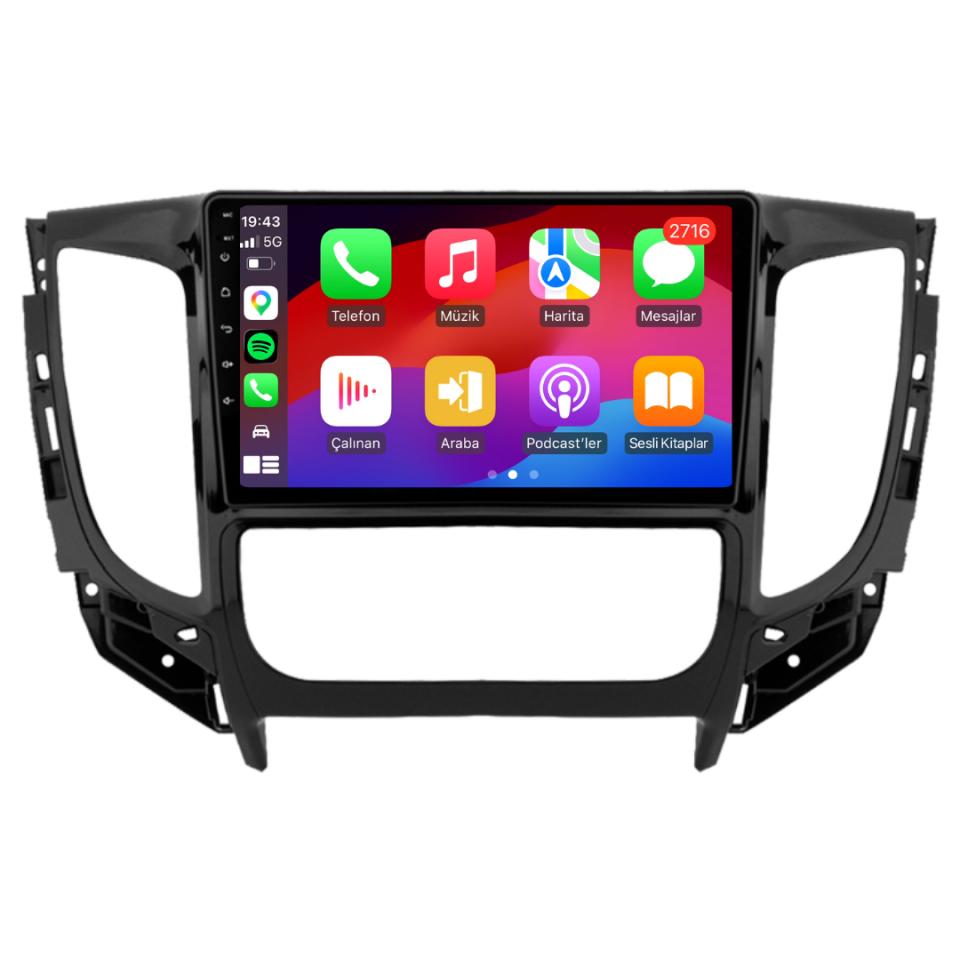 Mitsubishi L200 Android Multimedya Sistemi 2015-2019 6 GB RAM / 128 GB Hafıza / 8 Çekirdek
