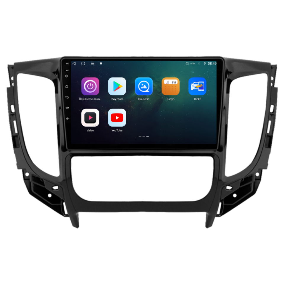 Mitsubishi L200 Android Multimedya Sistemi 2015-2019 6 GB RAM / 128 GB Hafıza / 8 Çekirdek