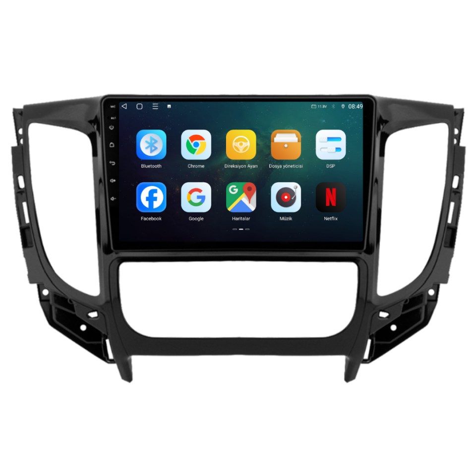 Mitsubishi L200 Android Multimedya Sistemi 2015-2019 6 GB RAM / 128 GB Hafıza / 8 Çekirdek