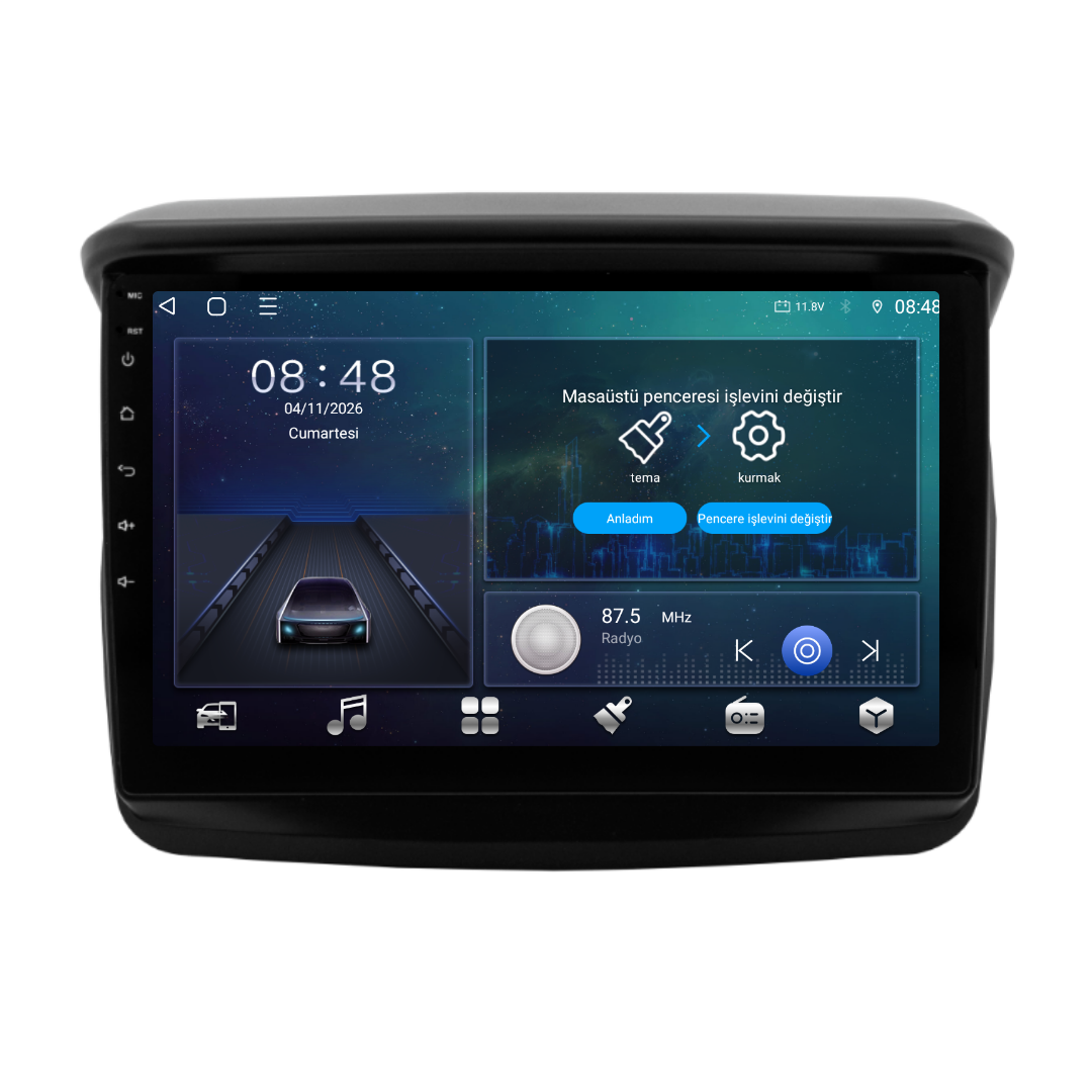 Mitsubishi L200 Android Multimedya Sistemi 2008-2014 6 GB RAM / 128 GB Hafıza / 8 Çekirdek