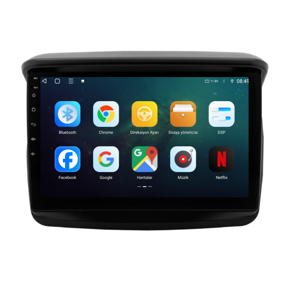 Mitsubishi L200 Android Multimedya Sistemi 2008-2014 6 GB RAM / 128 GB Hafıza / 8 Çekirdek