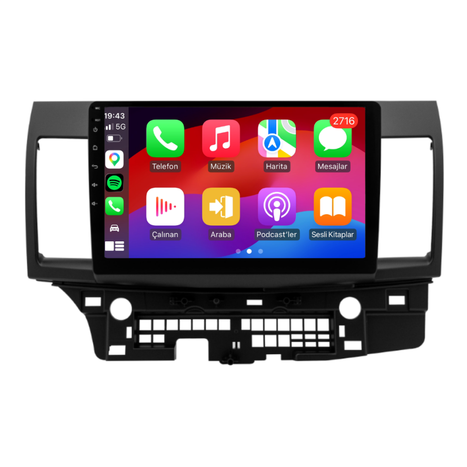 Mitsubishi Lancer Android Multimedya Sistemi 2008-2019 6 GB RAM / 128 GB Hafıza / 8 Çekirdek