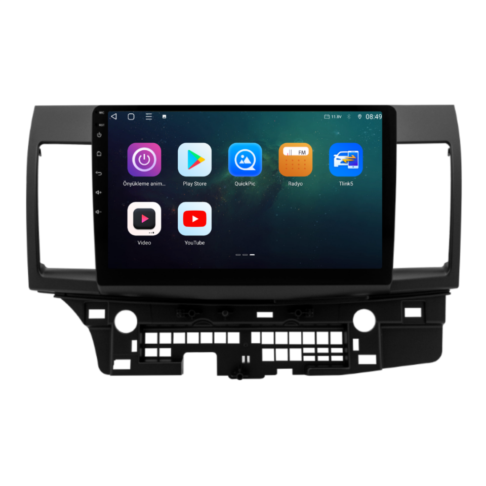 Mitsubishi Lancer Android Multimedya Sistemi 2008-2019 6 GB RAM / 128 GB Hafıza / 8 Çekirdek