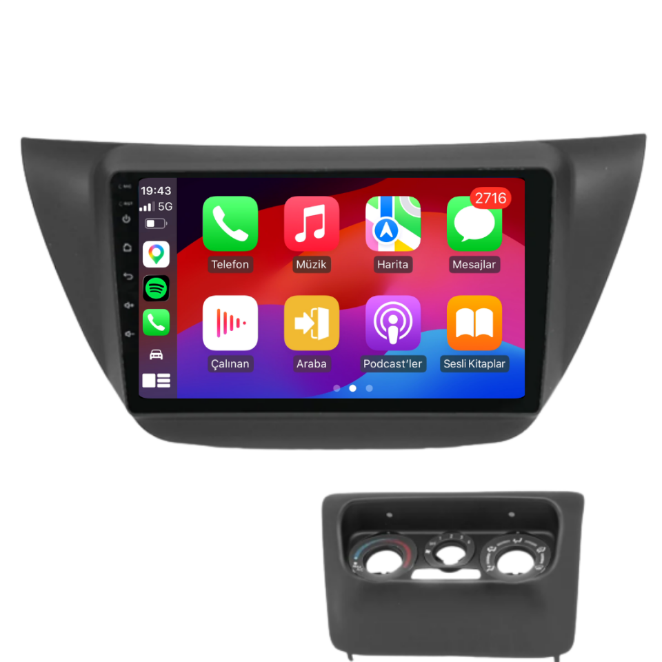 Mitsubishi Lancer Android Multimedya Sistemi 2004-2008 6 GB RAM / 128 GB Hafıza / 8 Çekirdek