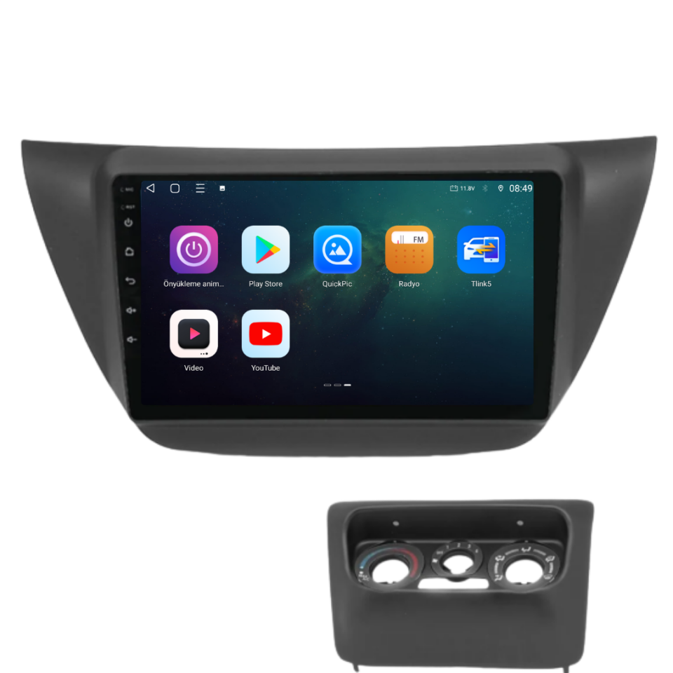 Mitsubishi Lancer Android Multimedya Sistemi 2004-2008 6 GB RAM / 128 GB Hafıza / 8 Çekirdek