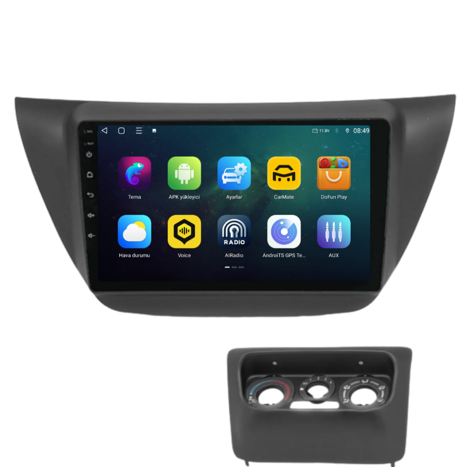 Mitsubishi Lancer Android Multimedya Sistemi 2004-2008 6 GB RAM / 128 GB Hafıza / 8 Çekirdek