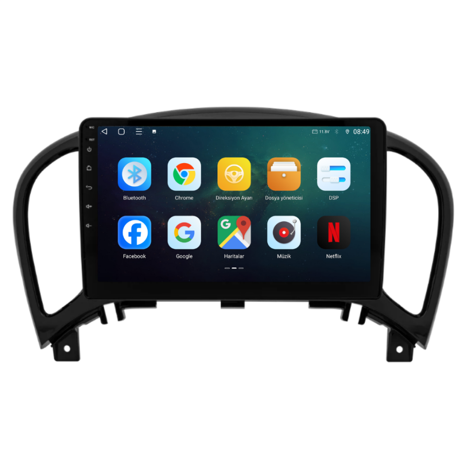 Nissan Juke Android Multimedya Sistemi 2010-2021 6 GB RAM / 128 GB Hafıza / 8 Çekirdek