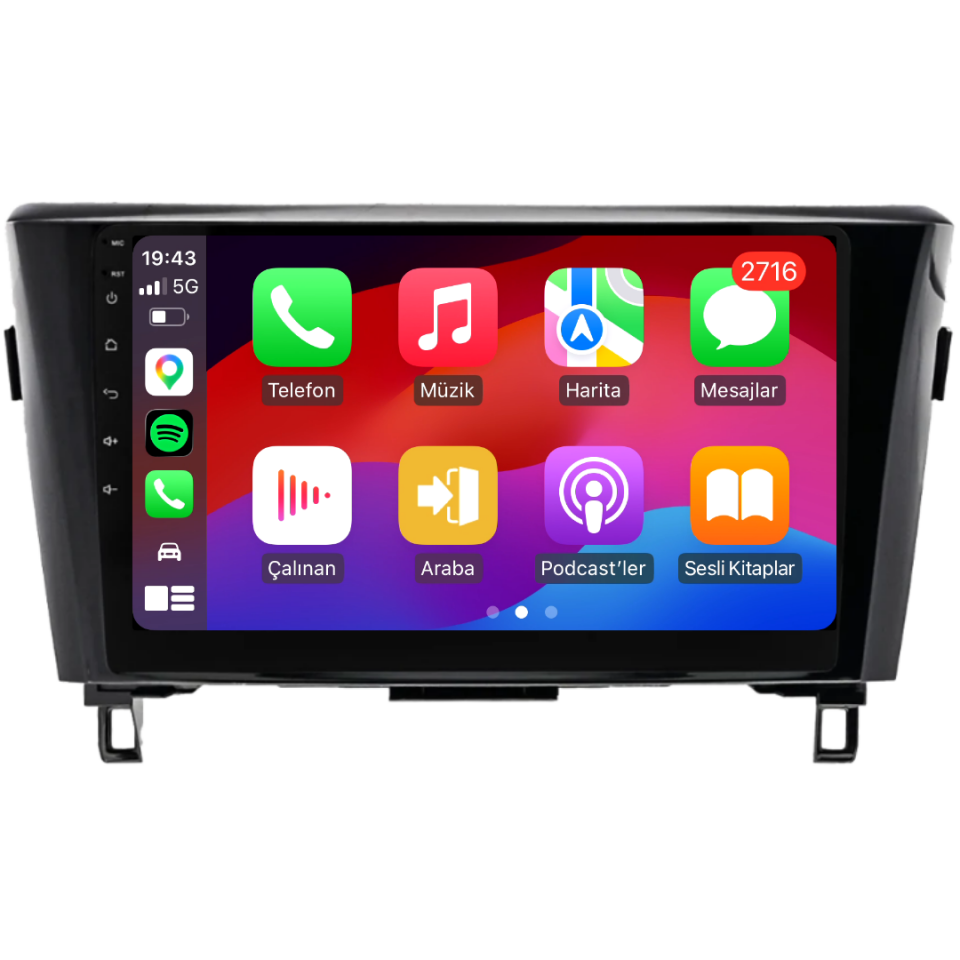 Nissan X-Trail Android Multimedya Sistemi 2014-2020 6 GB RAM / 128 GB Hafıza / 8 Çekirdek
