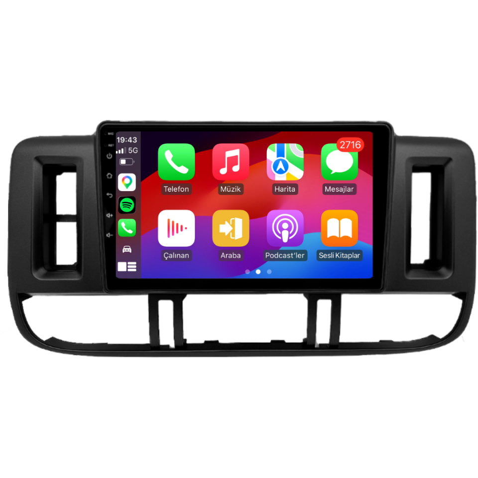 Nissan X-Trail Android Multimedya Sistemi 2002-2004 6 GB RAM / 128 GB Hafıza / 8 Çekirdek