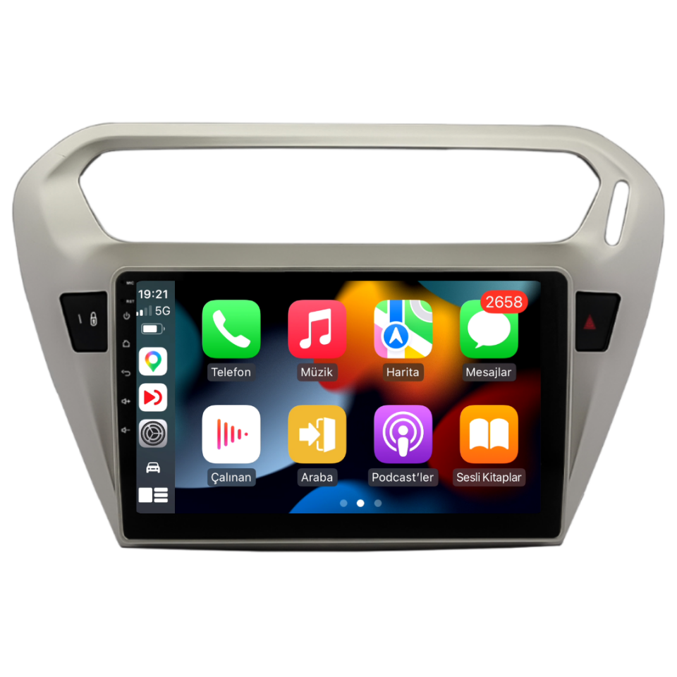 Peugeot 301 Android Multimedya Sistemi 6 GB RAM / 128 GB Hafıza / 8 Çekirdek