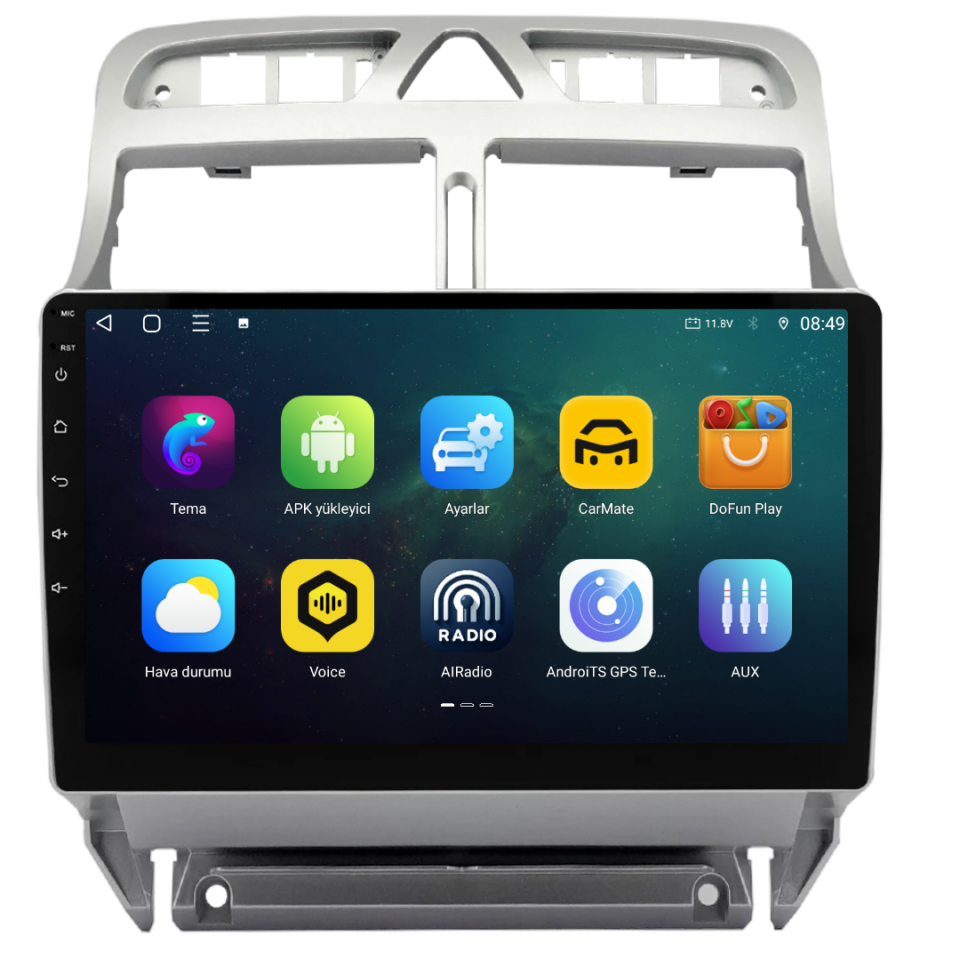 Peugeot 307 Android Multimedya Sistemi 2001-2008 6 GB RAM / 128 GB Hafıza / 8 Çekirdek