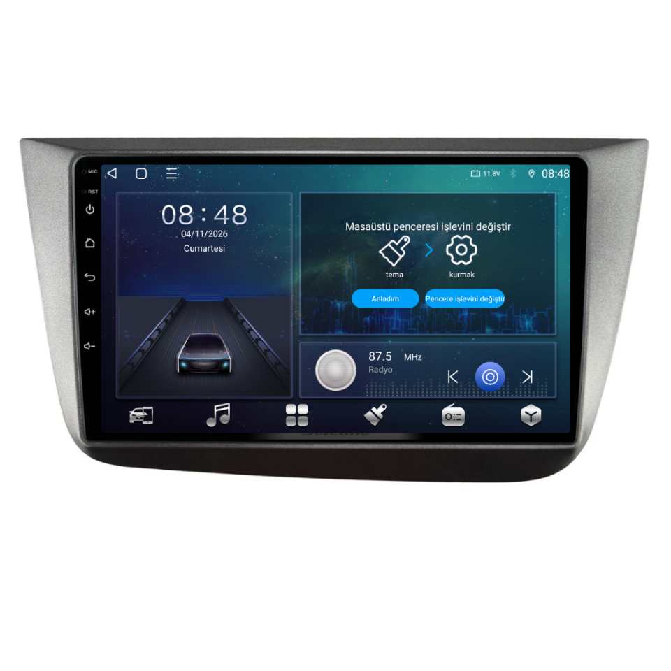 Seat Altea Android Multimedya Sistemi 2005-2014 6 GB RAM / 128 GB Hafıza / 8 Çekirdek