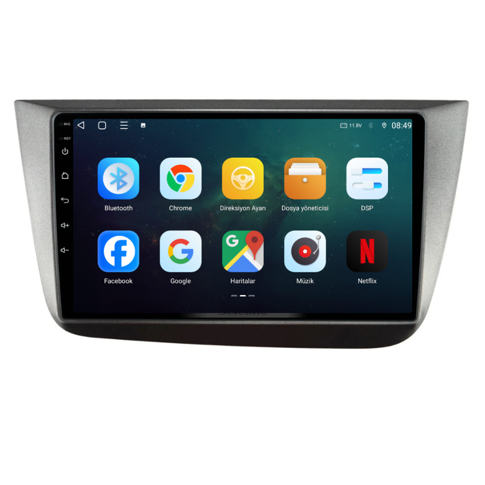 Seat Altea Android Multimedya Sistemi 2005-2014 6 GB RAM / 128 GB Hafıza / 8 Çekirdek