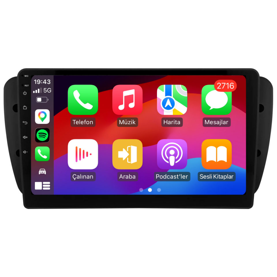 Seat Ibiza Android Multimedya Sistemi 2009-2012 6 GB RAM / 128 GB Hafıza / 8 Çekirdek