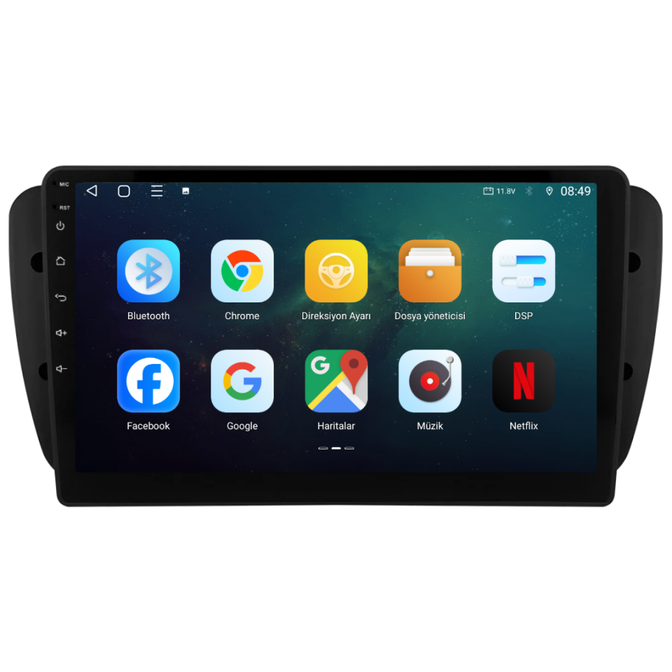 Seat Ibiza Android Multimedya Sistemi 2009-2012 6 GB RAM / 128 GB Hafıza / 8 Çekirdek