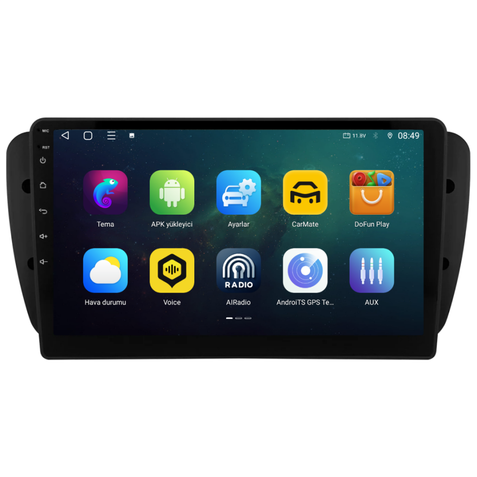 Seat Ibiza Android Multimedya Sistemi 2009-2012 6 GB RAM / 128 GB Hafıza / 8 Çekirdek
