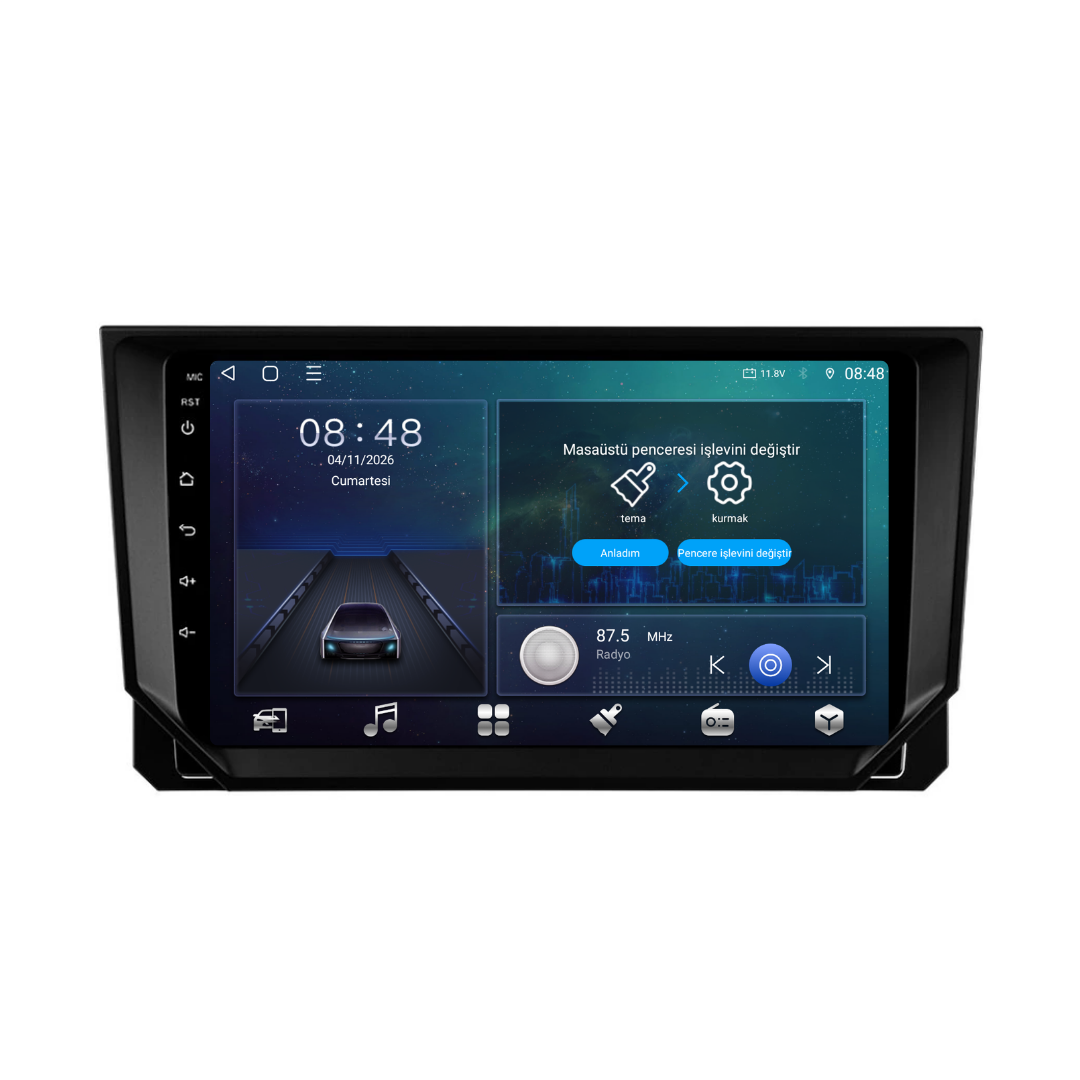 Seat Ibiza Android Multimedya Sistemi 2017-2020 6 GB RAM / 128 GB Hafıza / 8 Çekirdek