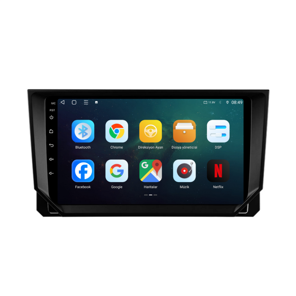 Seat Ibiza Android Multimedya Sistemi 2017-2020 6 GB RAM / 128 GB Hafıza / 8 Çekirdek