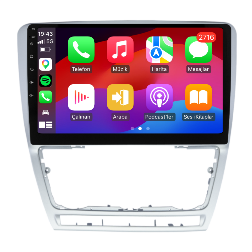 Skoda Octavia Android Multimedya Sistemi 2008-2012 6 GB RAM / 128 GB Hafıza / 8 Çekirdek