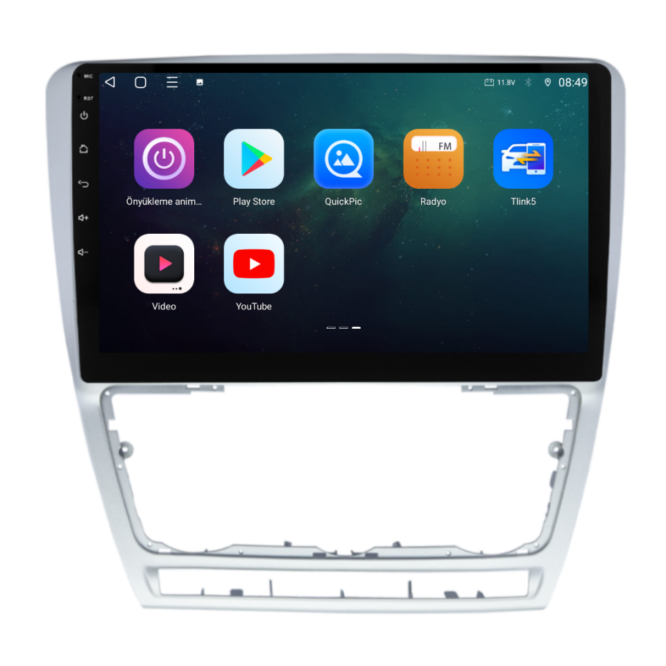 Skoda Octavia Android Multimedya Sistemi 2008-2012 6 GB RAM / 128 GB Hafıza / 8 Çekirdek