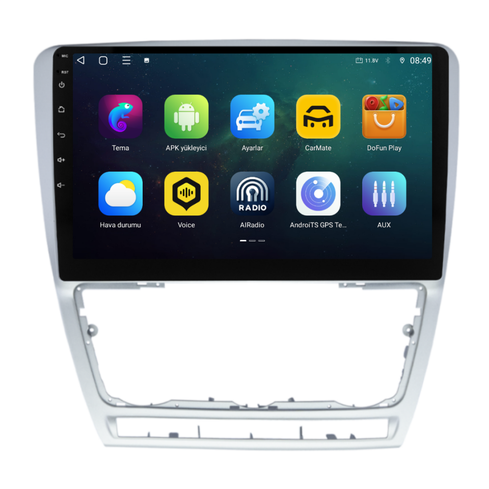 Skoda Octavia Android Multimedya Sistemi 2008-2012 6 GB RAM / 128 GB Hafıza / 8 Çekirdek