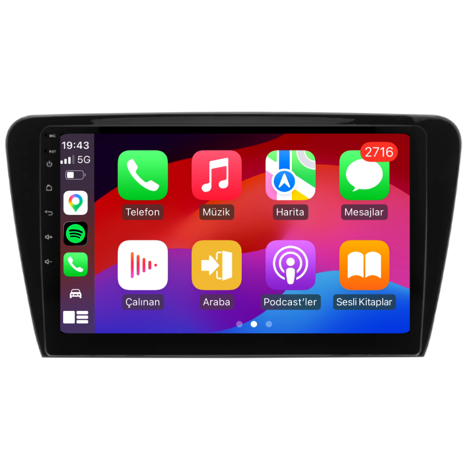 Skoda Octavia Android Multimedya Sistemi 2013-2017 6 GB RAM / 128 GB Hafıza / 8 Çekirdek