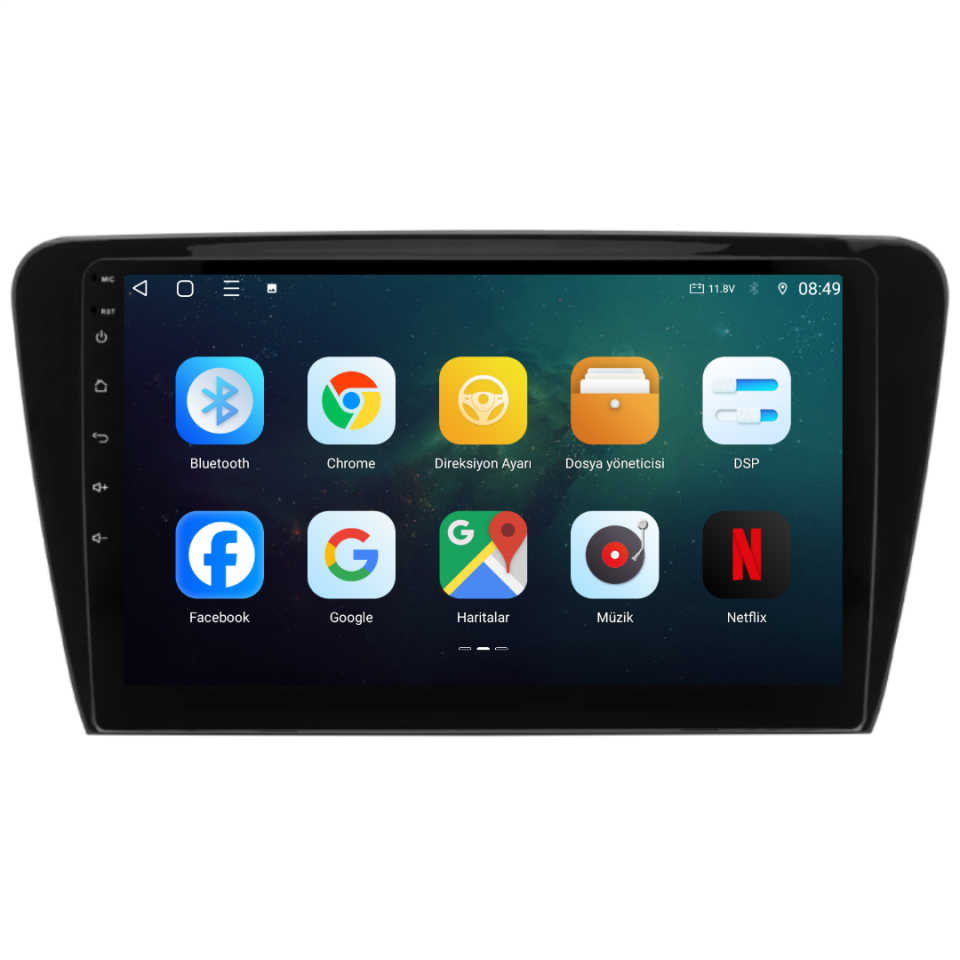 Skoda Octavia Android Multimedya Sistemi 2013-2017 6 GB RAM / 128 GB Hafıza / 8 Çekirdek