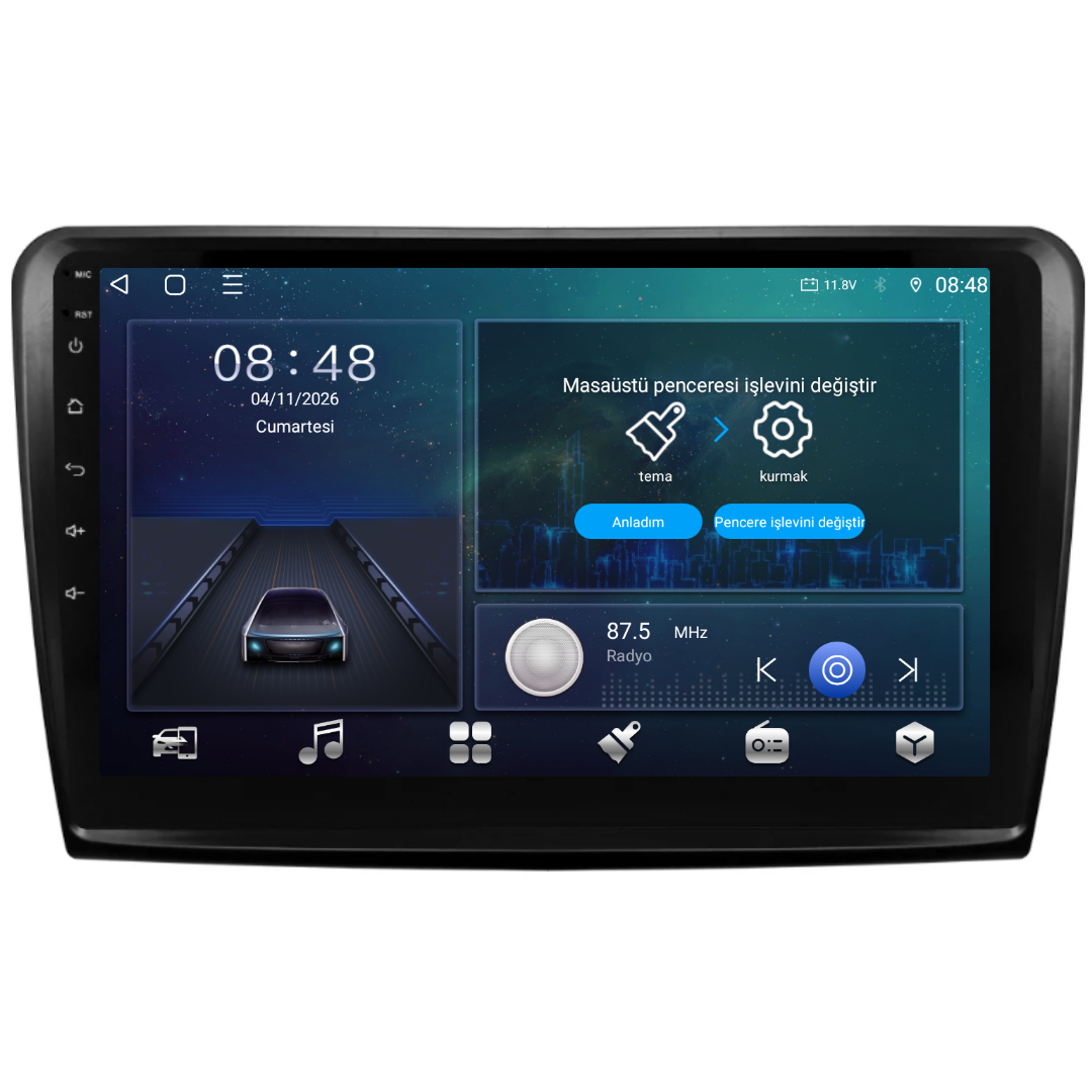 Skoda Superb Android Multimedya Sistemi 2009-2014 6 GB RAM / 128 GB Hafıza / 8 Çekirdek
