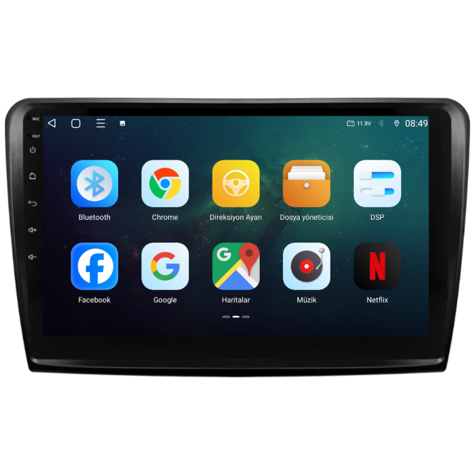 Skoda Superb Android Multimedya Sistemi 2009-2014 6 GB RAM / 128 GB Hafıza / 8 Çekirdek