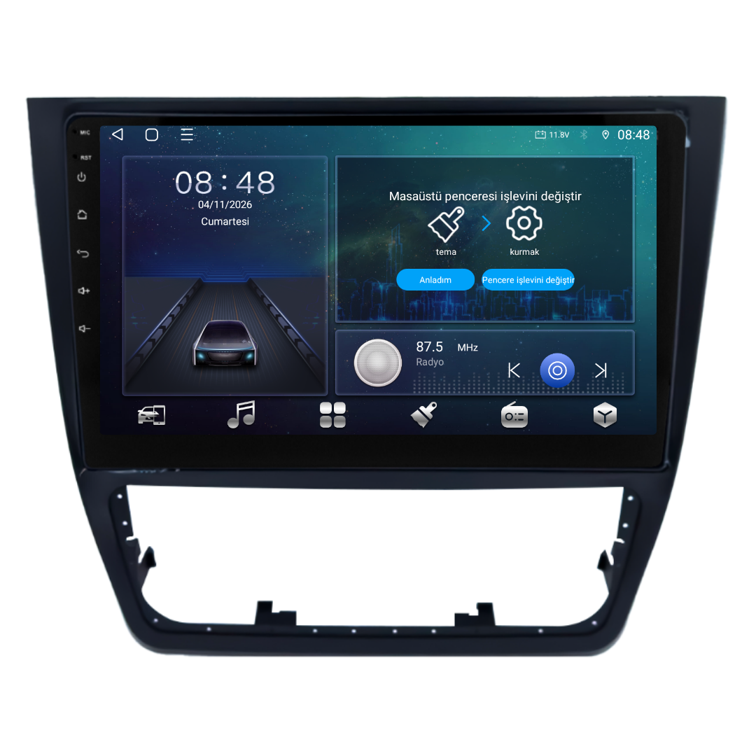 Skoda Yeti Android Multimedya Sistemi 2010-2017 6 GB RAM / 128 GB Hafıza / 8 Çekirdek