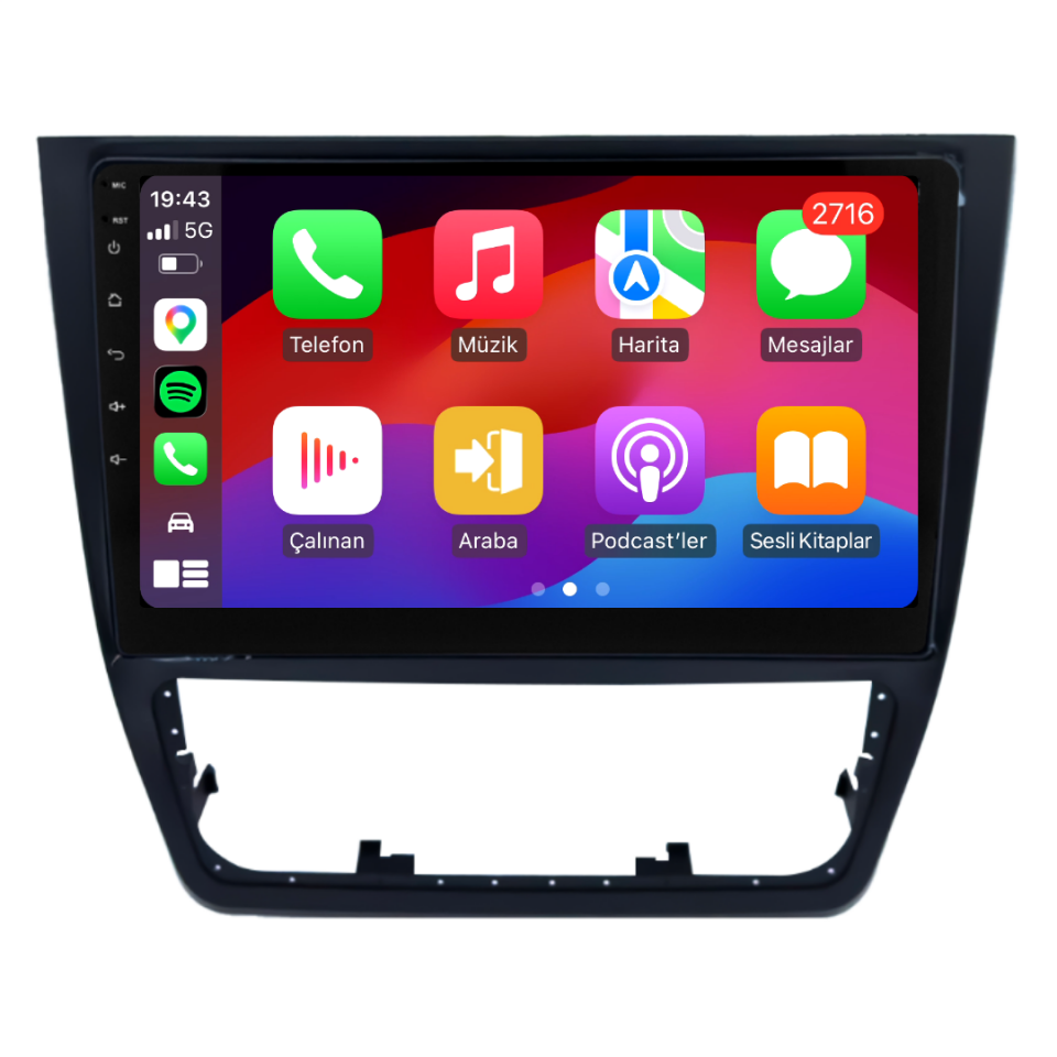 Skoda Yeti Android Multimedya Sistemi 2010-2017 6 GB RAM / 128 GB Hafıza / 8 Çekirdek