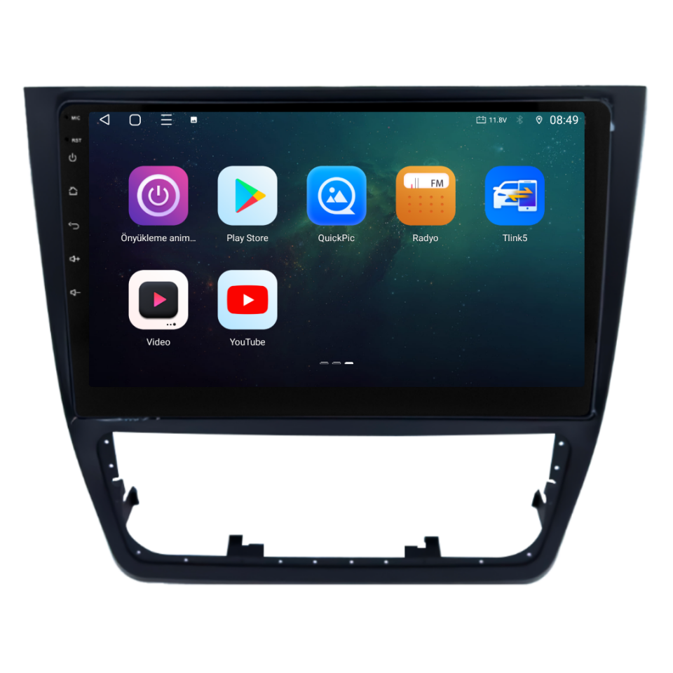 Skoda Yeti Android Multimedya Sistemi 2010-2017 6 GB RAM / 128 GB Hafıza / 8 Çekirdek