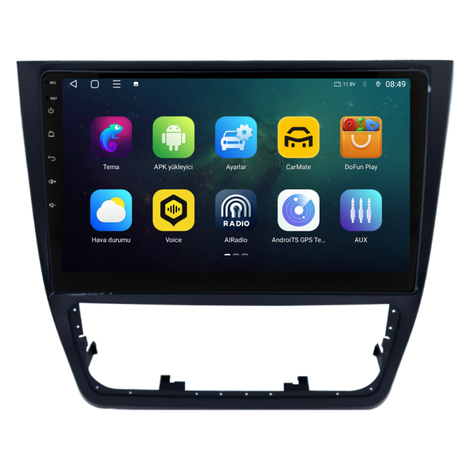 Skoda Yeti Android Multimedya Sistemi 2010-2017 6 GB RAM / 128 GB Hafıza / 8 Çekirdek
