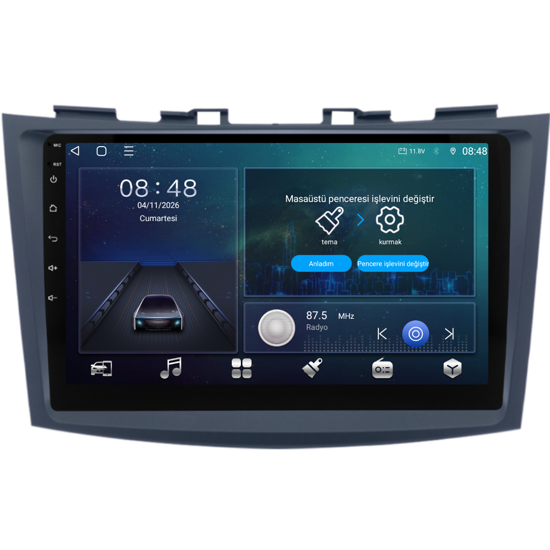 Suzuki Swift Android Multimedya Sistemi 2011-2016 6 GB RAM / 128 GB Hafıza / 8 Çekirdek