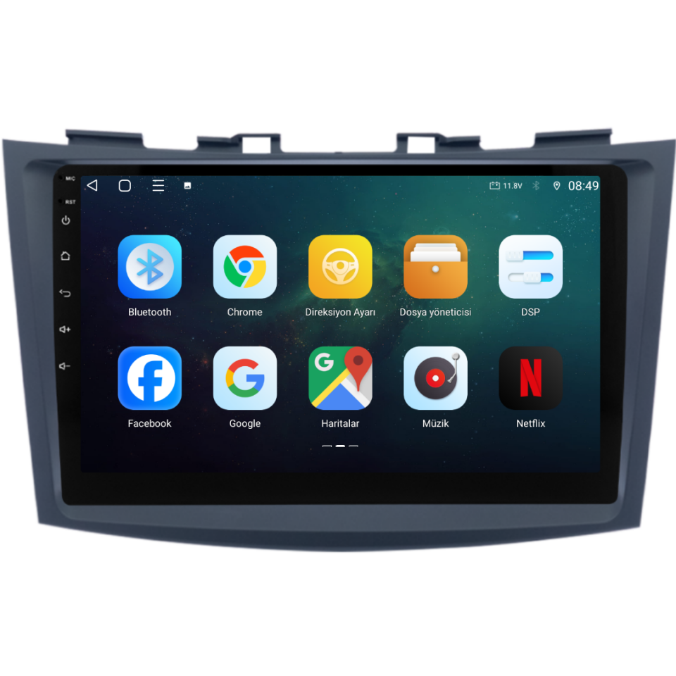 Suzuki Swift Android Multimedya Sistemi 2011-2016 6 GB RAM / 128 GB Hafıza / 8 Çekirdek