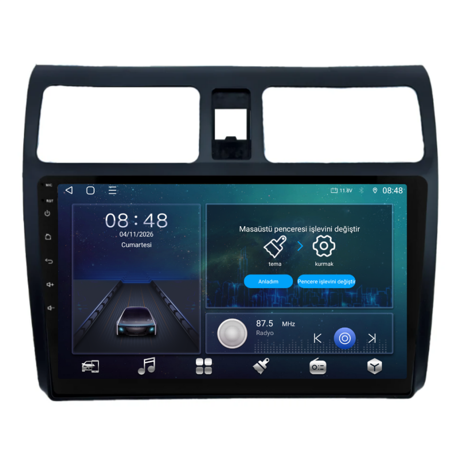 Suzuki Swift Android Multimedya Sistemi 2006-2010 6 GB RAM / 128 GB Hafıza / 8 Çekirdek