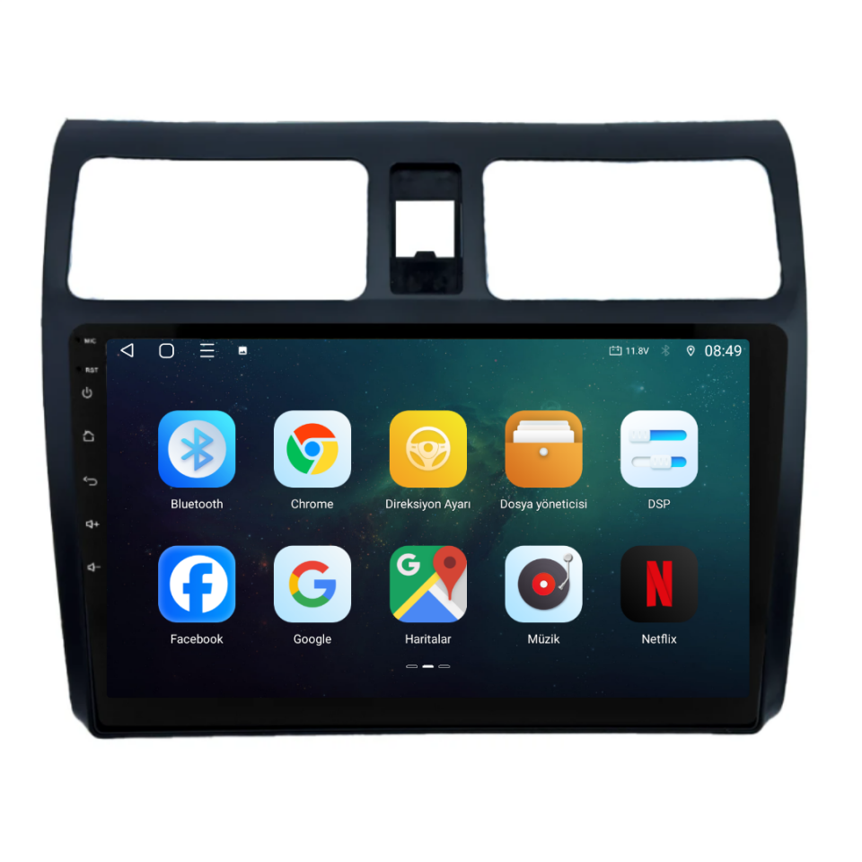 Suzuki Swift Android Multimedya Sistemi 2006-2010 6 GB RAM / 128 GB Hafıza / 8 Çekirdek