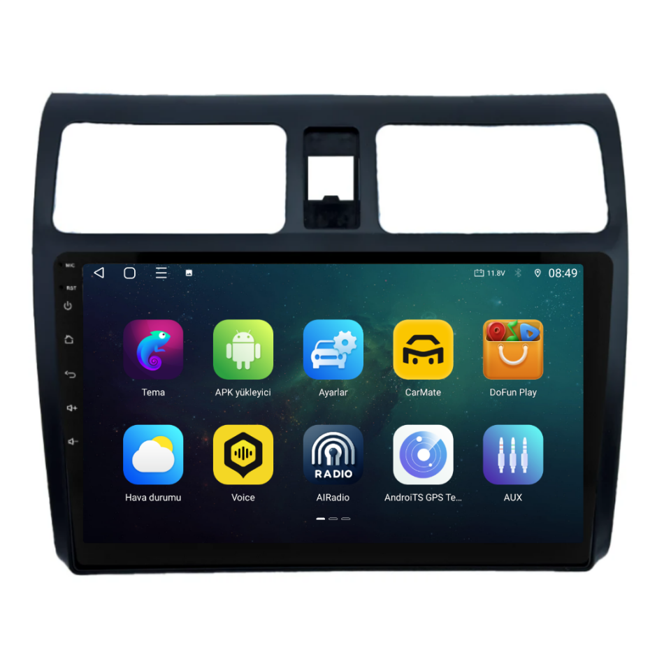 Suzuki Swift Android Multimedya Sistemi 2006-2010 6 GB RAM / 128 GB Hafıza / 8 Çekirdek