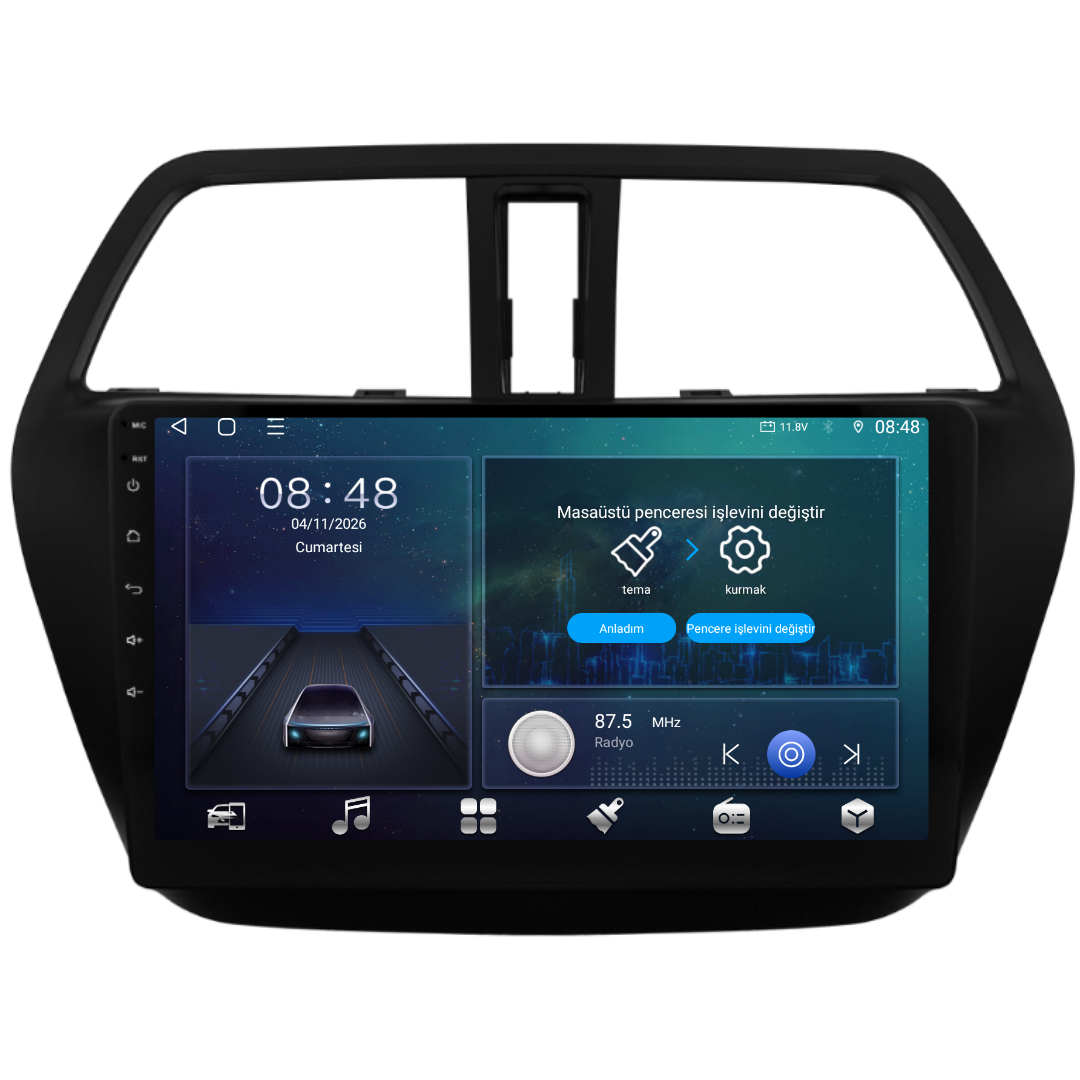 Suzuki SX4 S-Cross Android Multimedya Sistemi 2014 6 GB RAM / 128 GB Hafıza / 8 Çekirdek