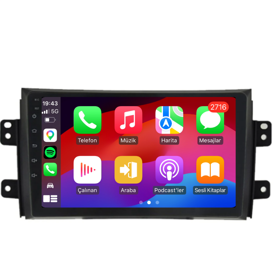 Suzuki SX4 Android Multimedya Sistemi  6 GB RAM / 128 GB Hafıza / 8 Çekirdek