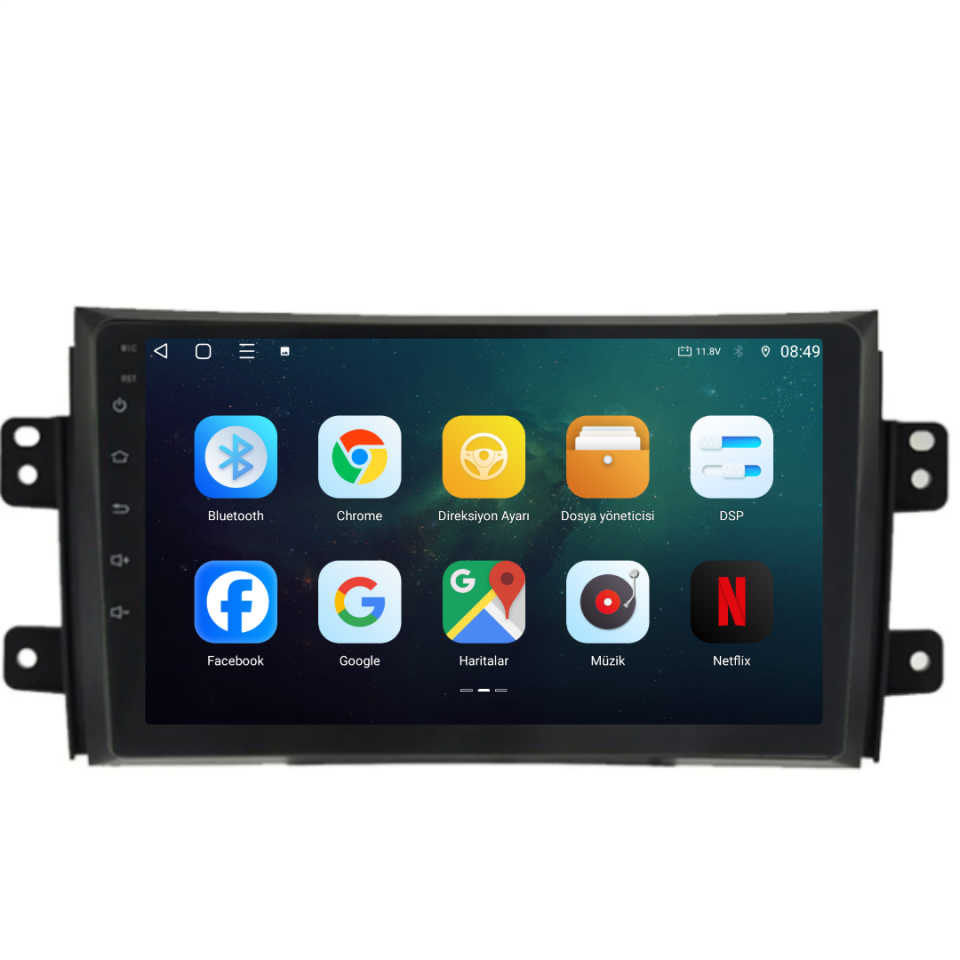 Suzuki SX4 Android Multimedya Sistemi  6 GB RAM / 128 GB Hafıza / 8 Çekirdek